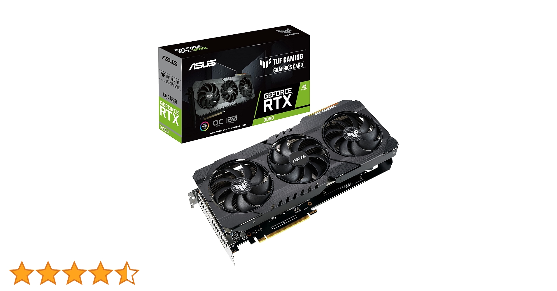 ASUS TUF Gaming NVIDIA GeForce RTX 3060 V2 OC Edition.